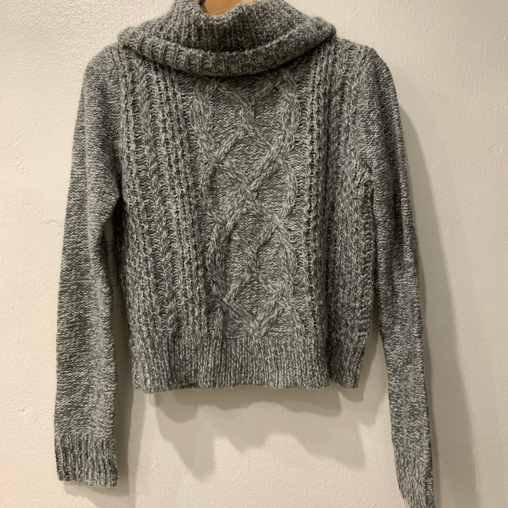 Gray turtle neck sweater